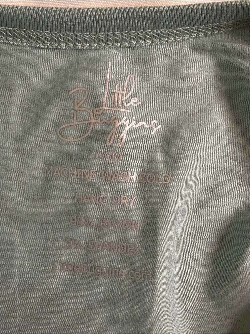 Little Buggins Bamboo Footie Sleeper Bundle 0-3 Months Sage Green & Blue Tie Dye